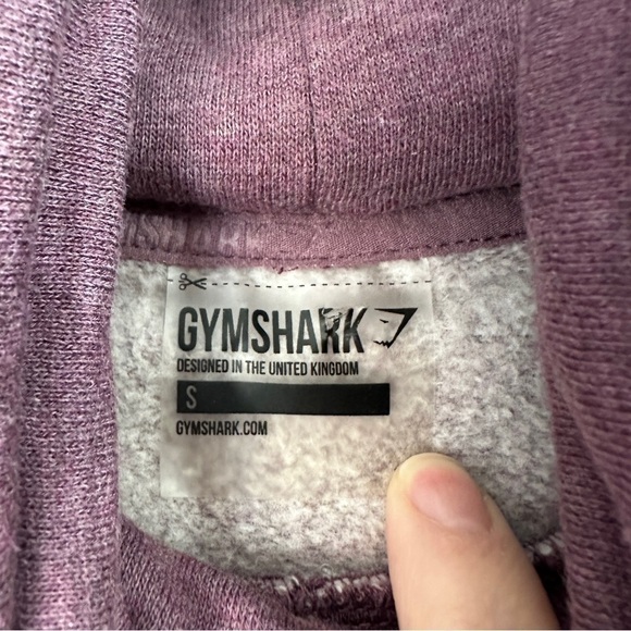Gymshark Purple Cowl Neck Fleece lined Sweatshirt mesh sleeve size Small - Picture 8 of 12